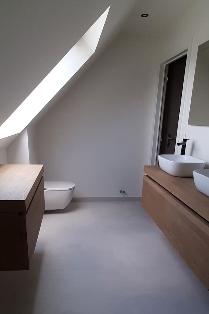 Badkamerrenovatie beton cire